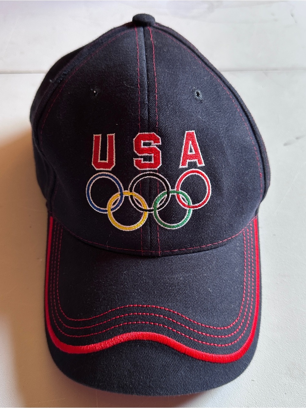 Vintage USA Olympics Baseball Cap Headstart Dad Cap Strap back 90s Y2K